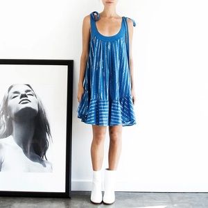 Vetiver Spanish Fly Tie Shoulder Dress